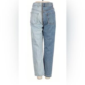 Two Tone Back 2 Front Zipper Jeans